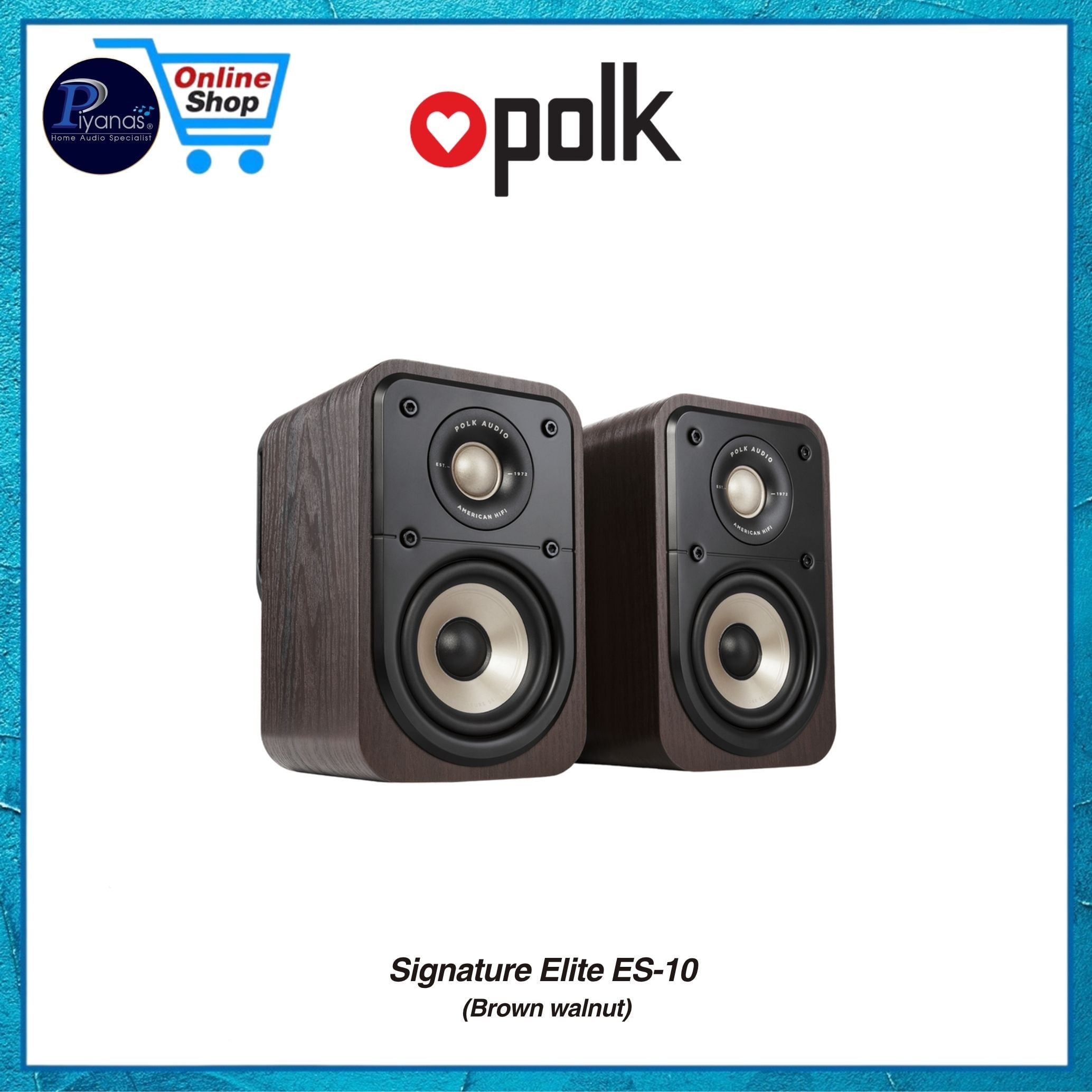 ลำโพงบุ๊คเชลฟ์ POLK AUDIO SIGNATURE ELITE ES-10 สี BROWN WALNUT_1